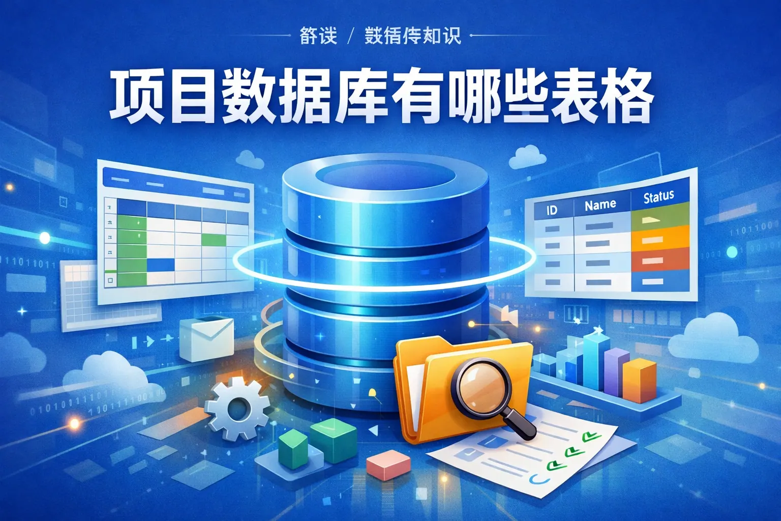 项目数据库有哪些表格