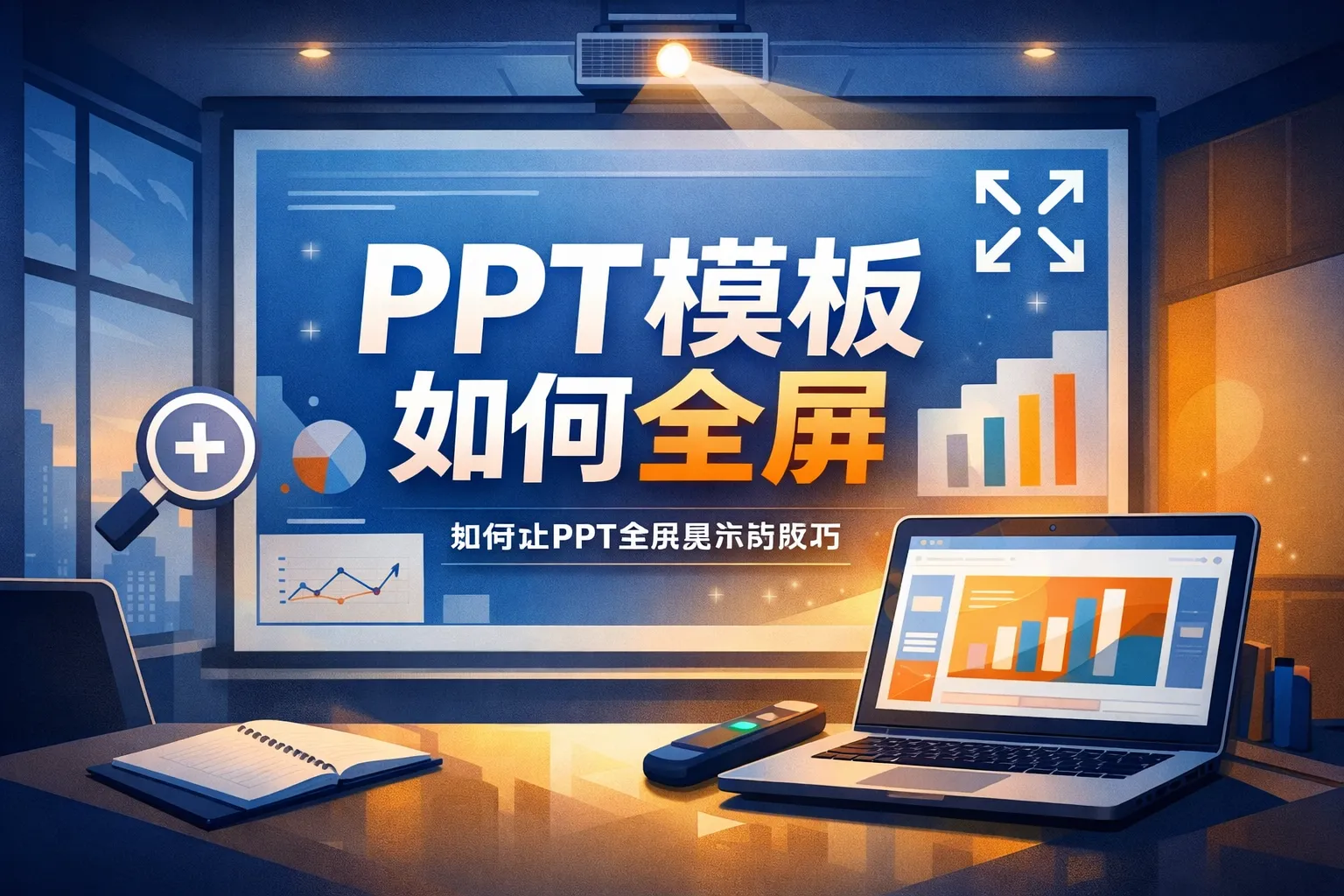 ppt模板如何全屏