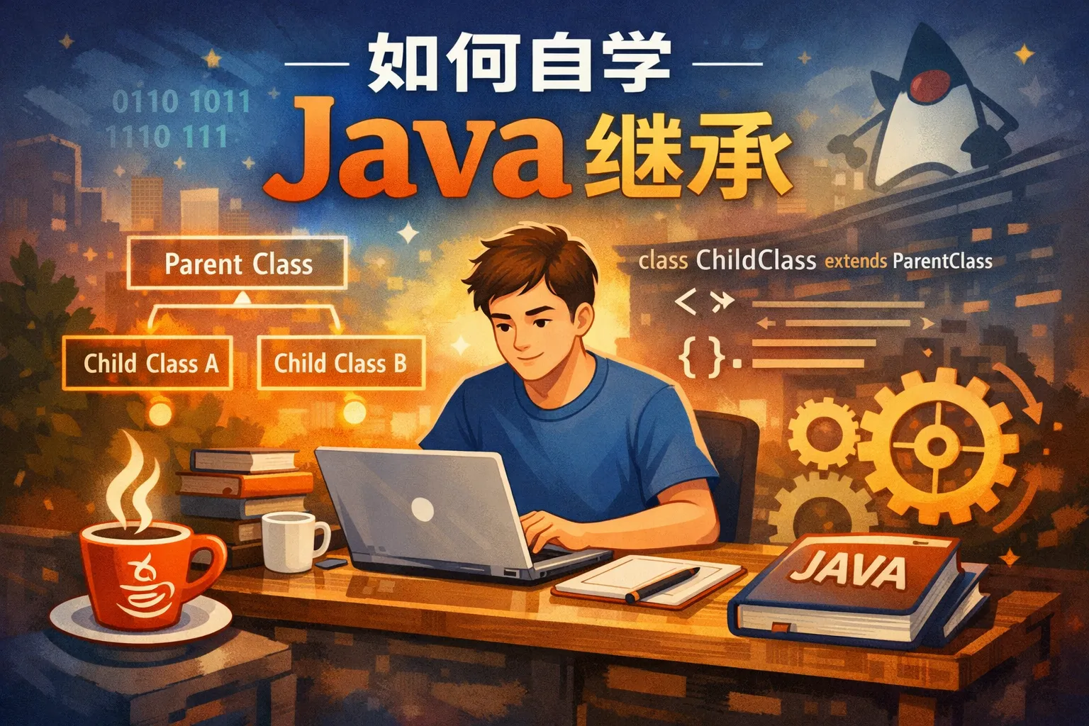 如何自学java继承
