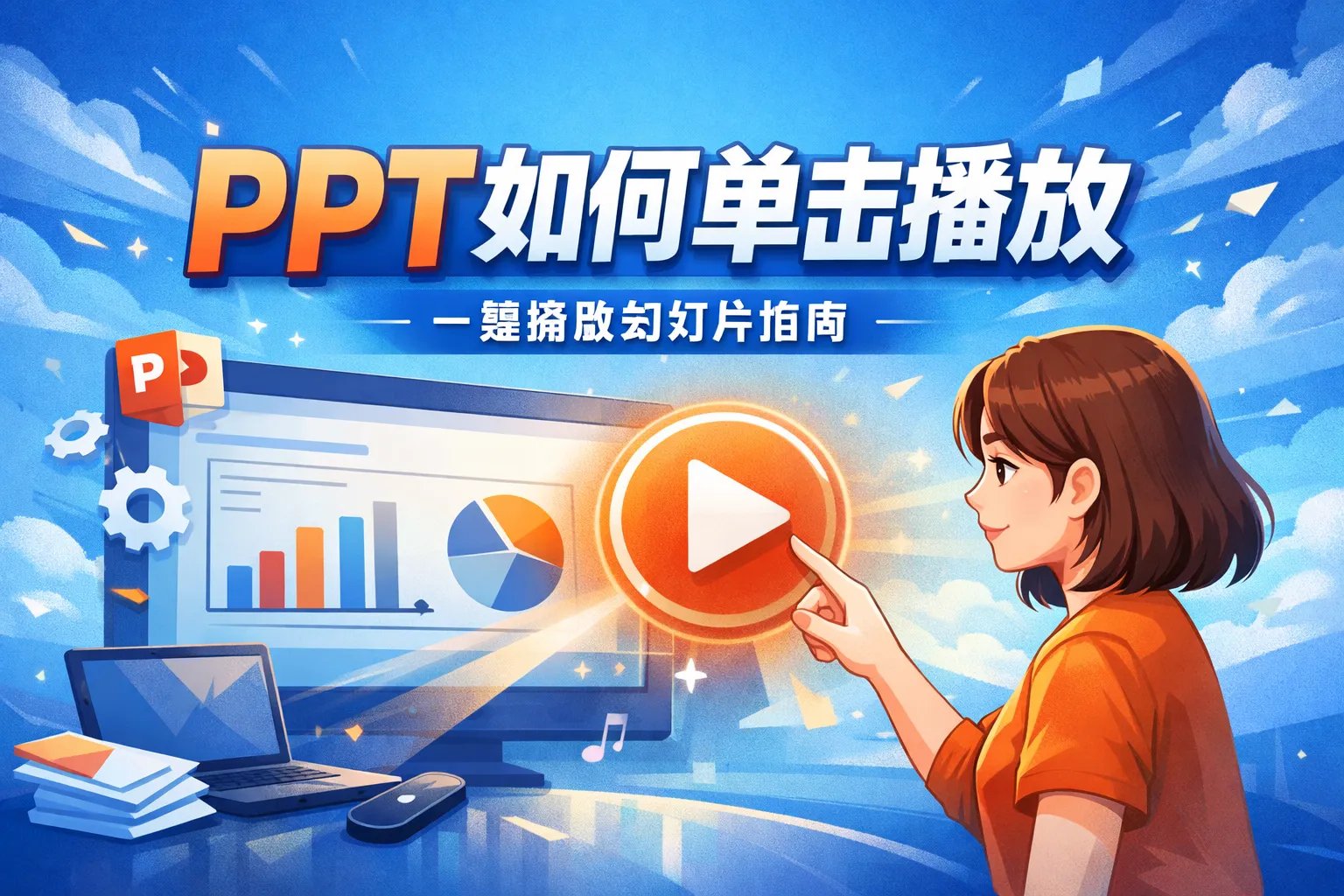 ppt如何单击播放