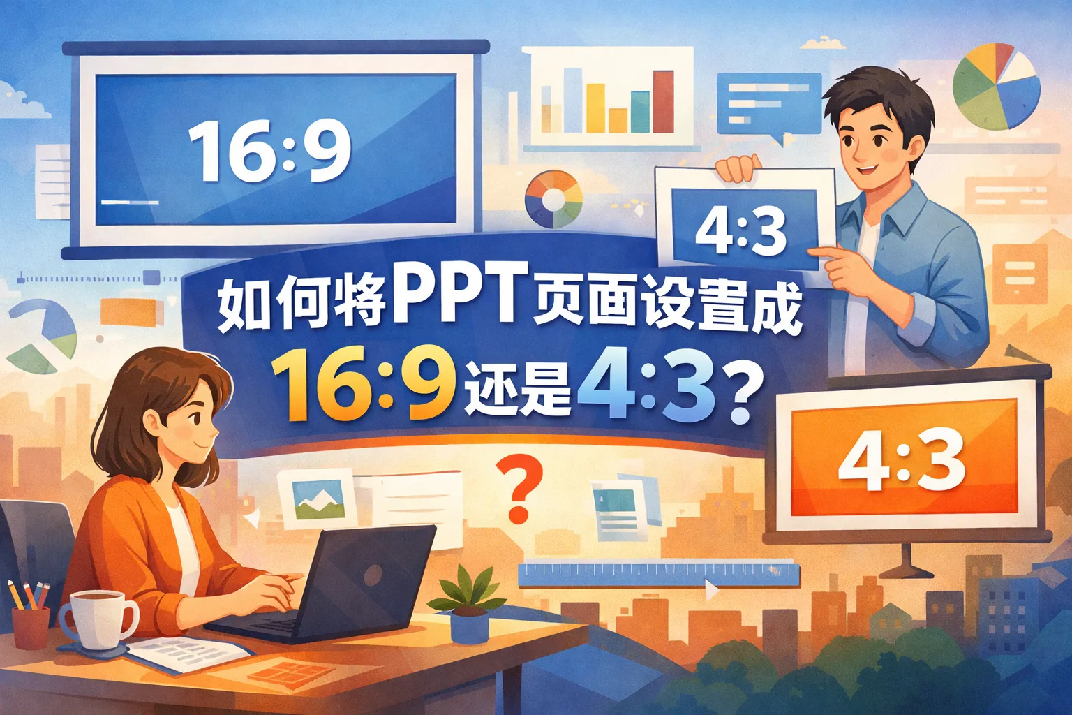 如何将PPT页面设置成