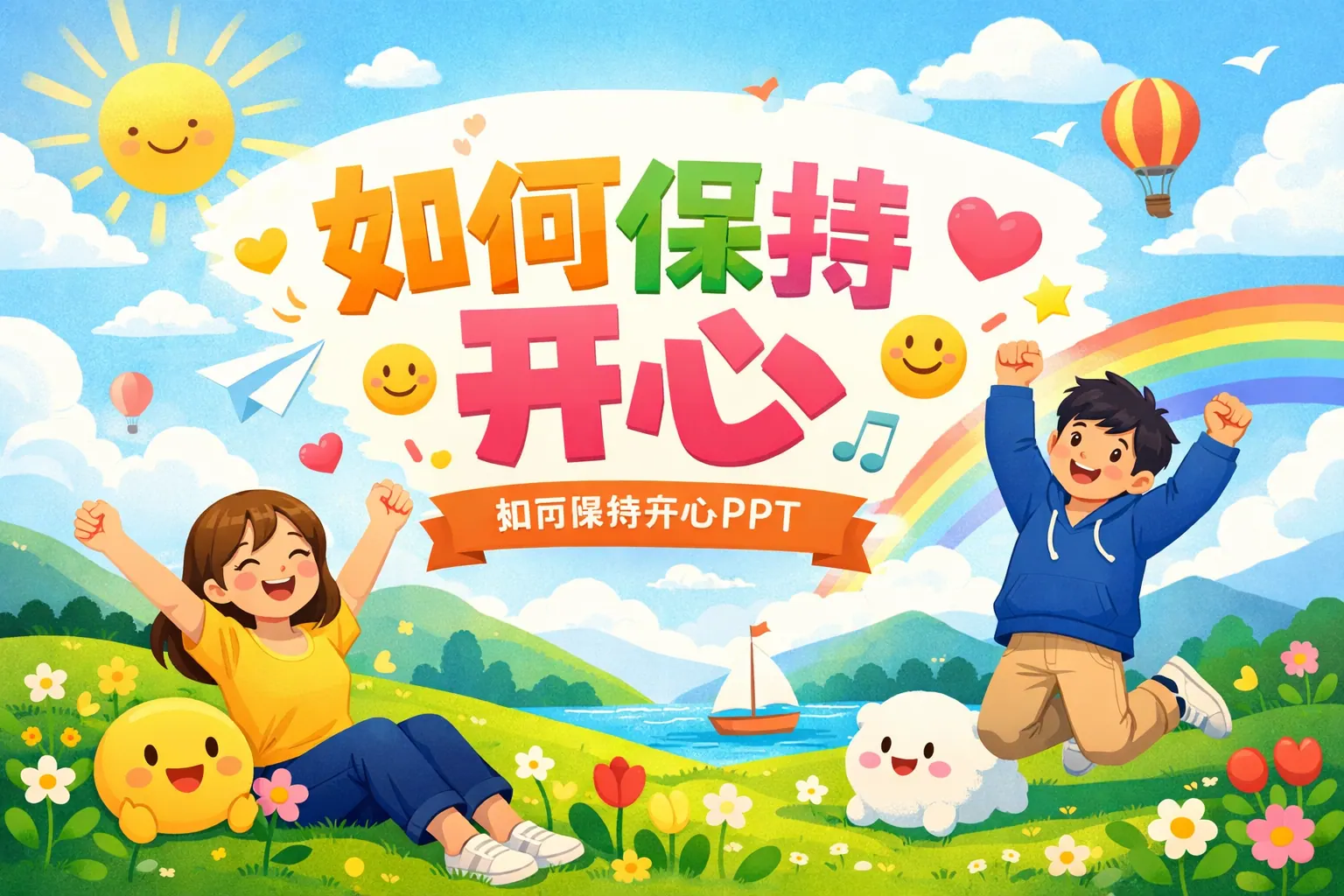 如何保持开心ppt