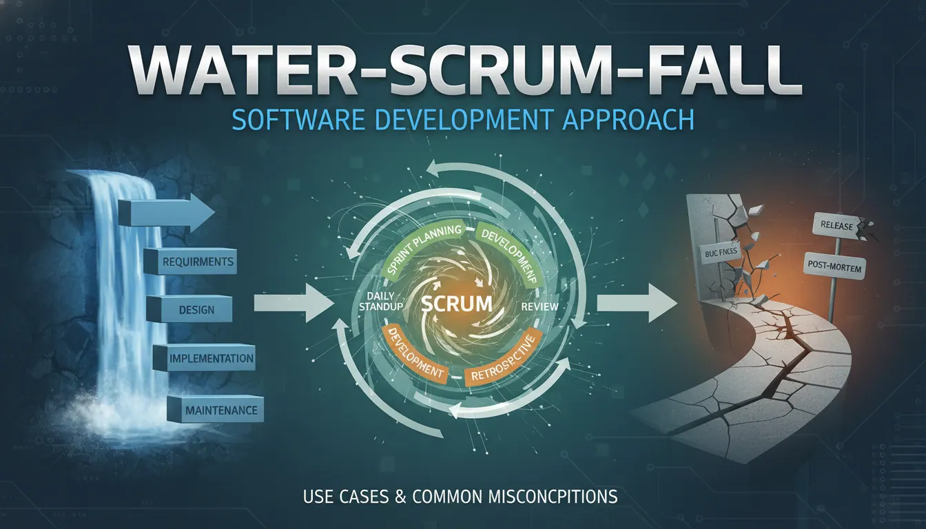 Water-Scrum-Fall 怎么用于软件开发?适用场景和常见说法