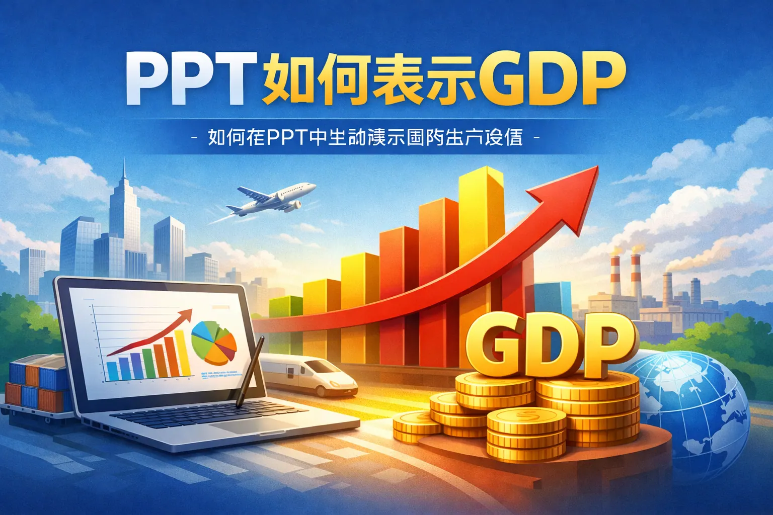 PPT如何表示GDP