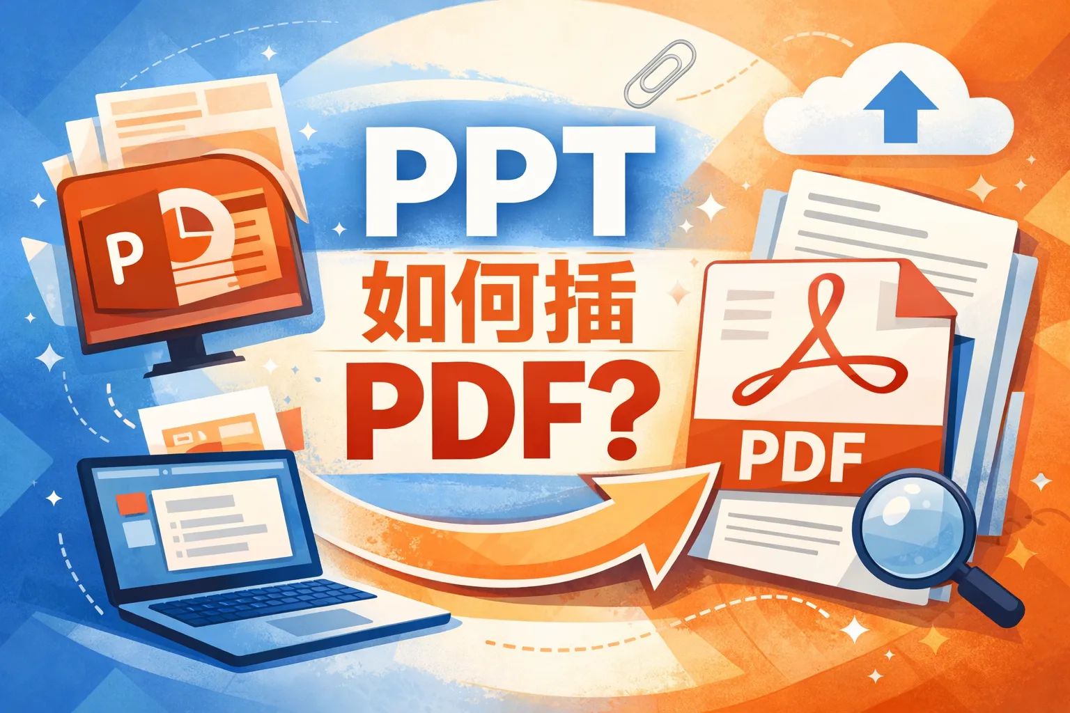 ppt如何插pdf
