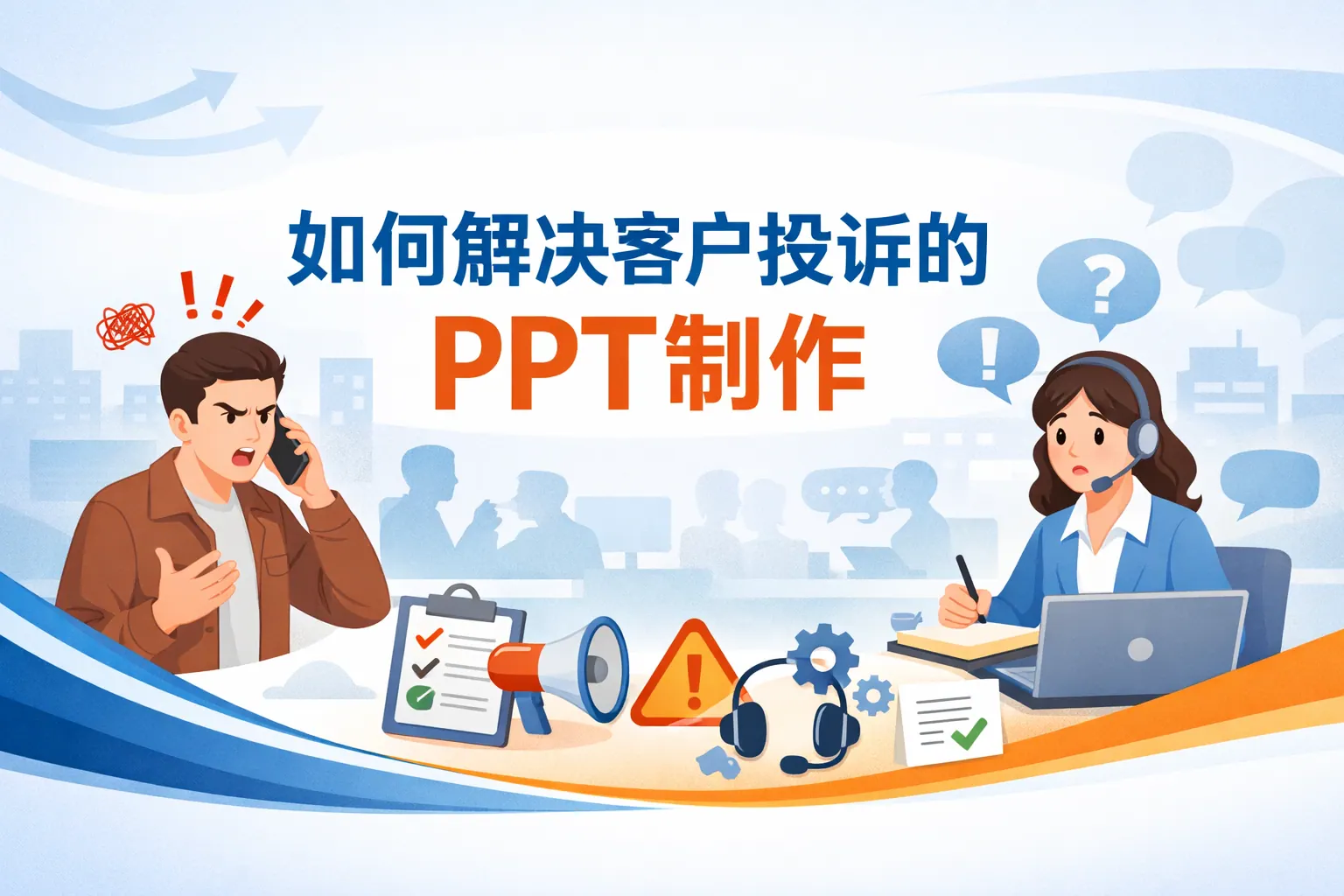 如何解决客户投诉的ppt制作