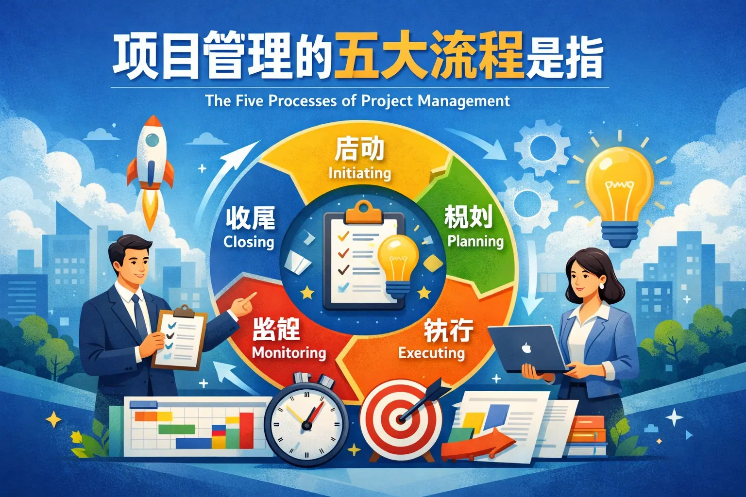 项目管理的五大流程是指