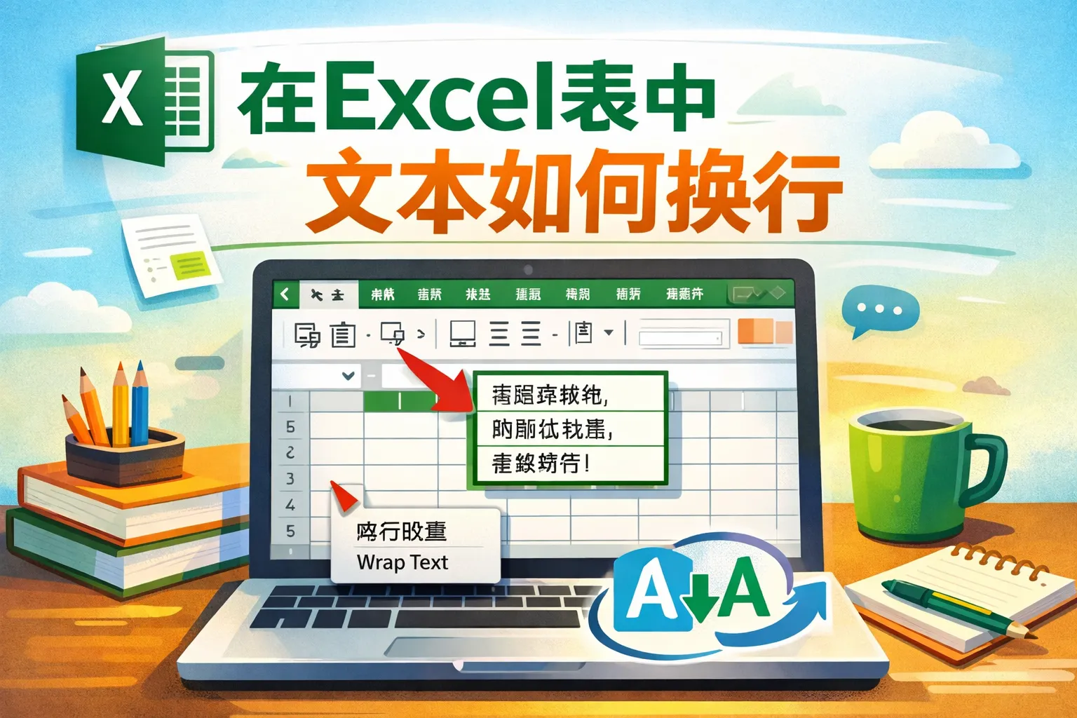 在excel表中文本如何换行