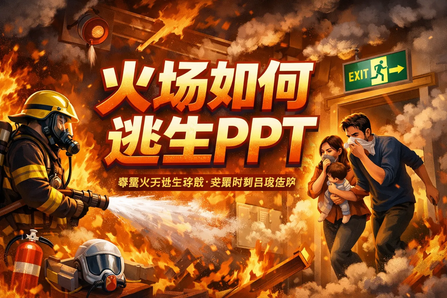 火场如何逃生ppt