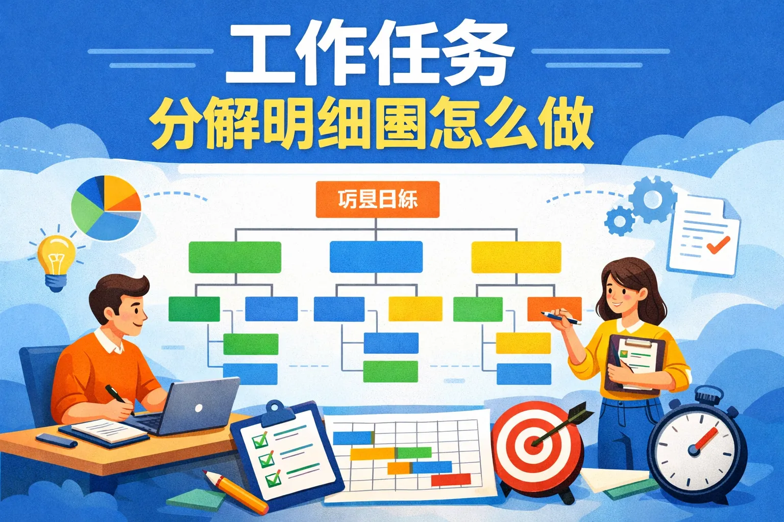 工作任务分解明细图怎么做