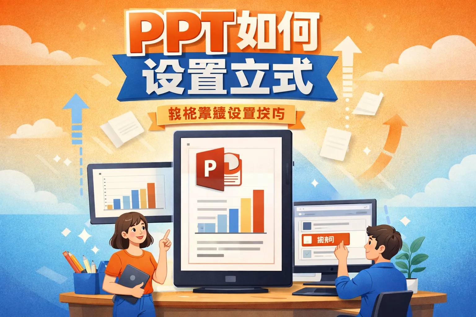 ppt如何设置立式