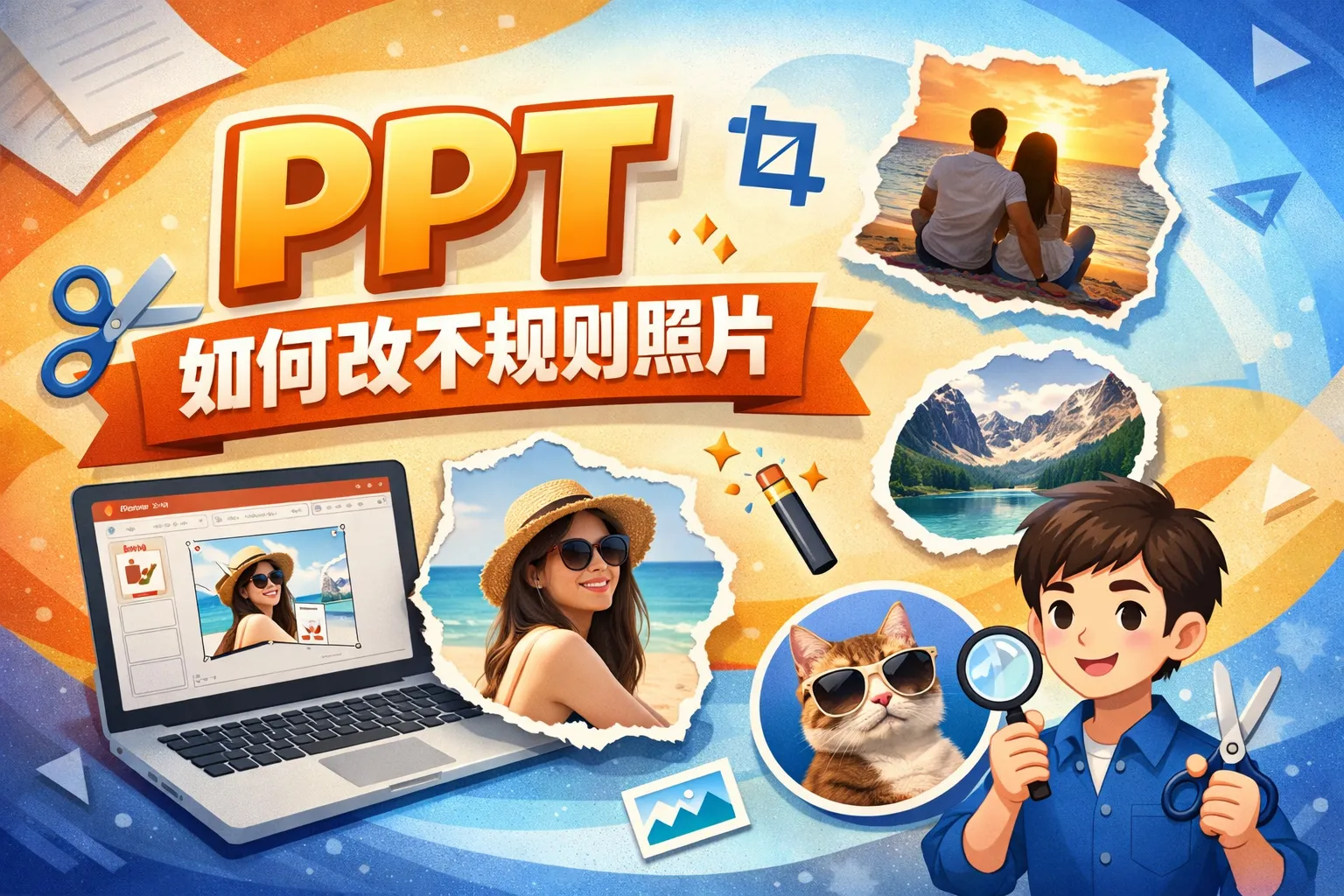 ppt如何改不规则照片