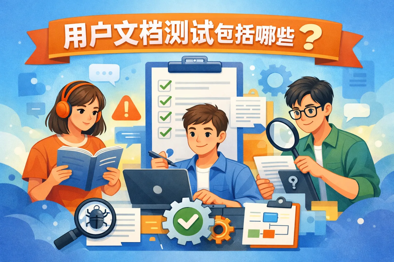 用户文档测试包括哪些