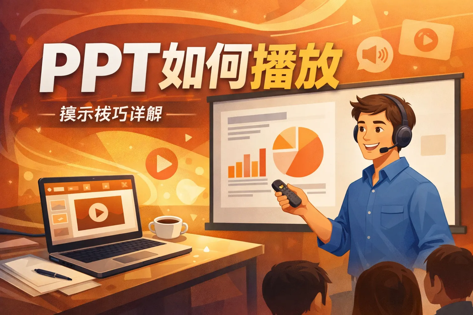 ppt如何播放旁边