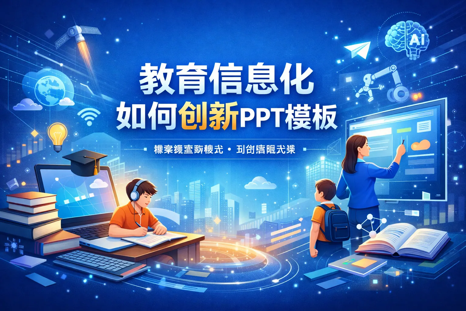 教育信息化如何创新ppt模板