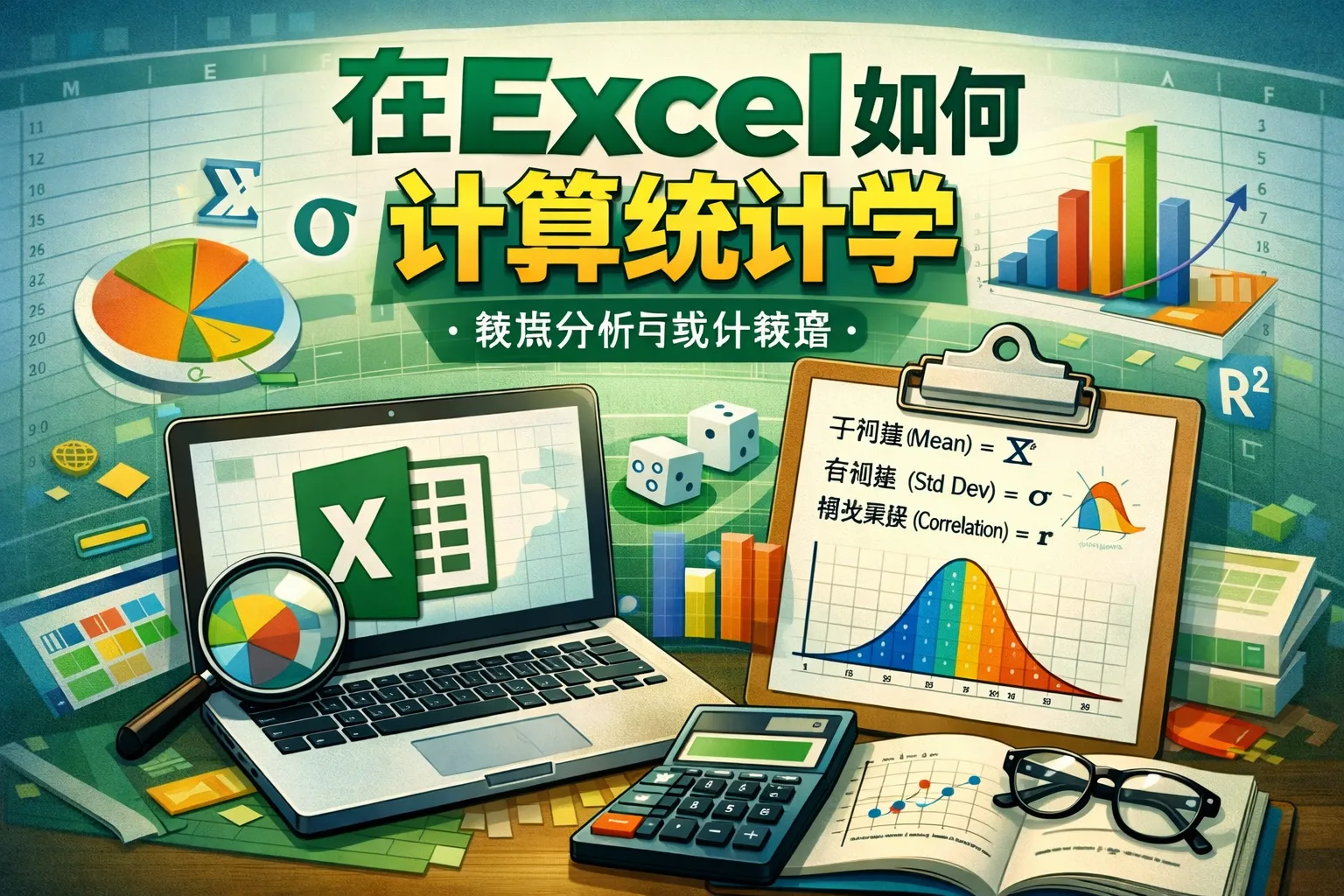 在excel如何计算统计学