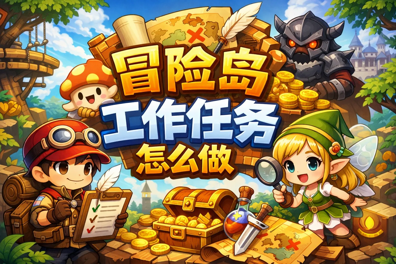 冒险岛工作任务怎么做