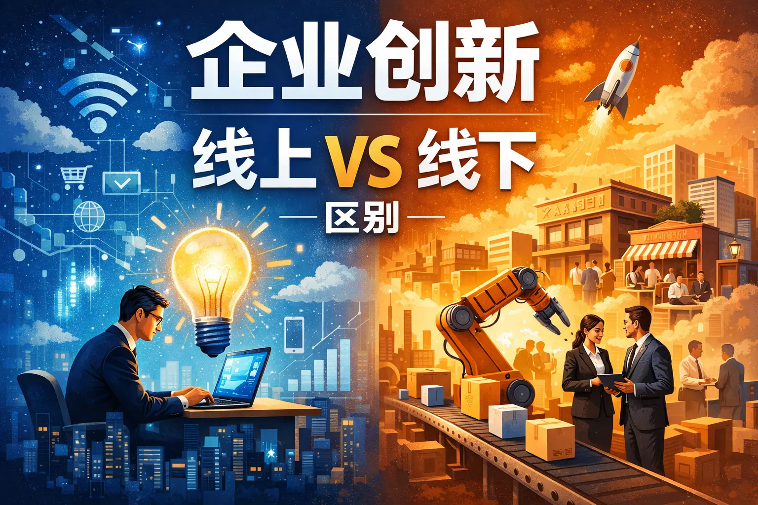 企业创新线上线下区别