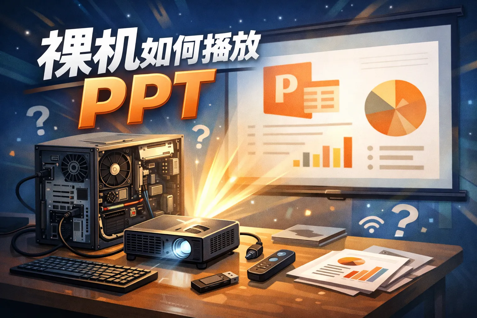 裸机如何播放ppt