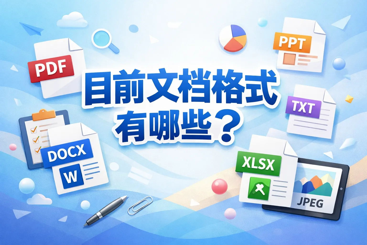 目前文档格式有哪些