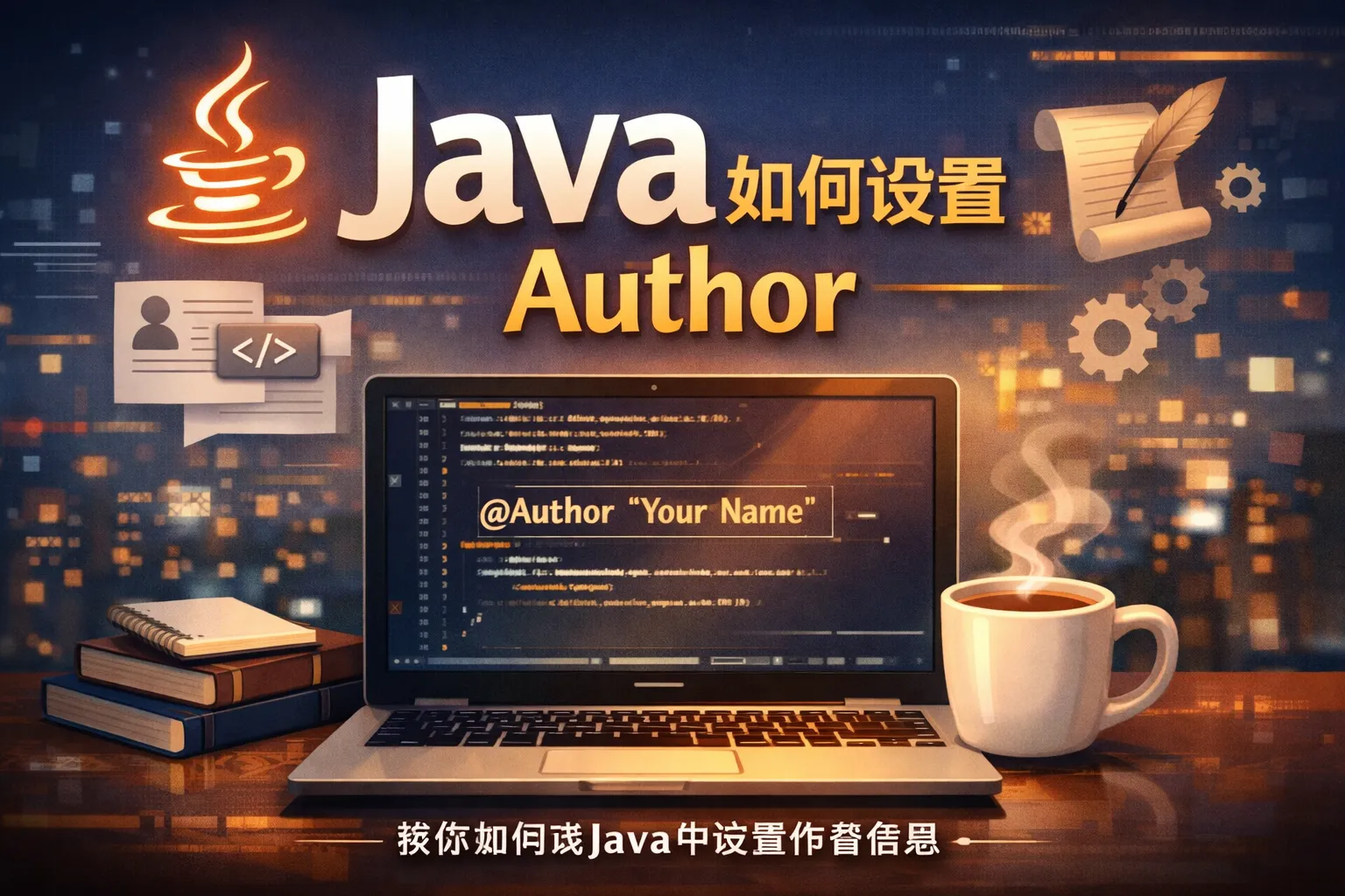 java如何设置auther