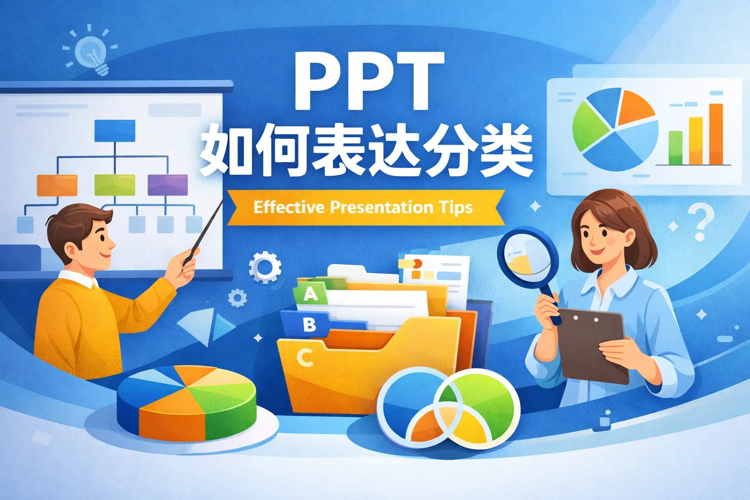 ppt如何表达分类