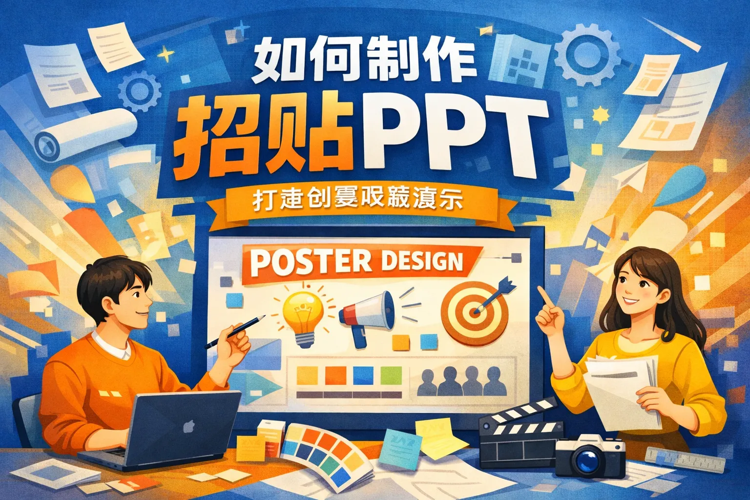 如何制作招贴ppt