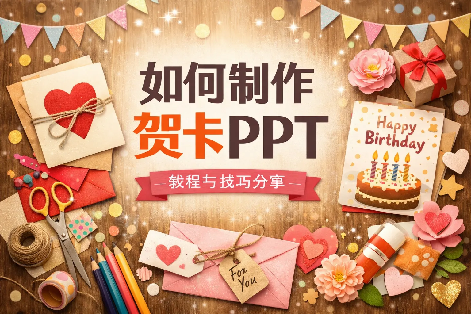 如何制作贺卡 ppt