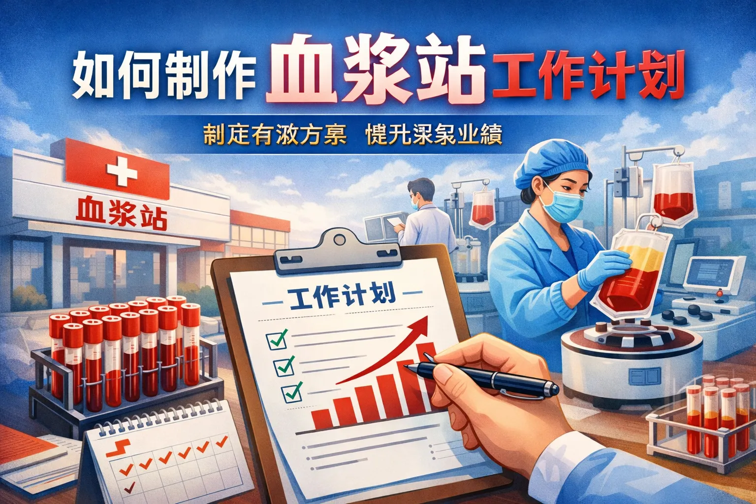 如何制作血浆站工作计划