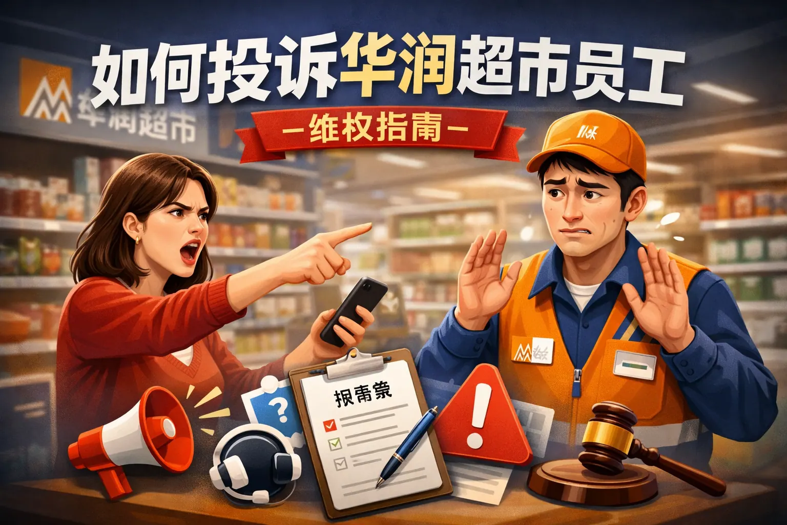 如何投诉华润超市员工