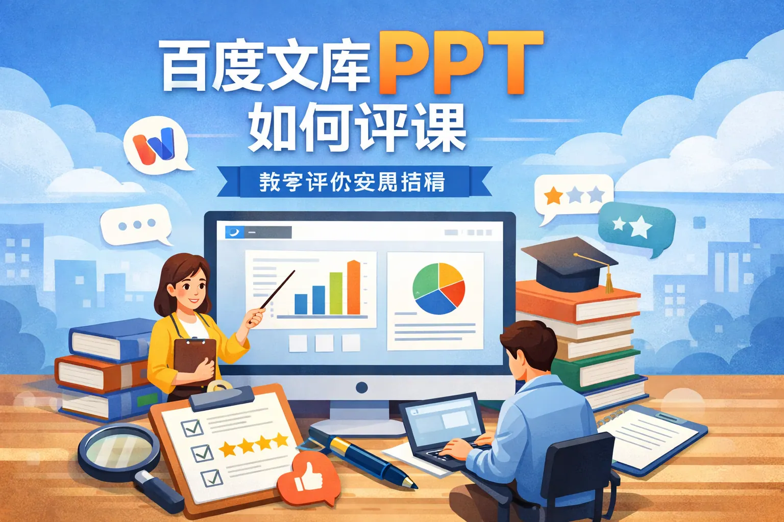百度文库ppt如何评课