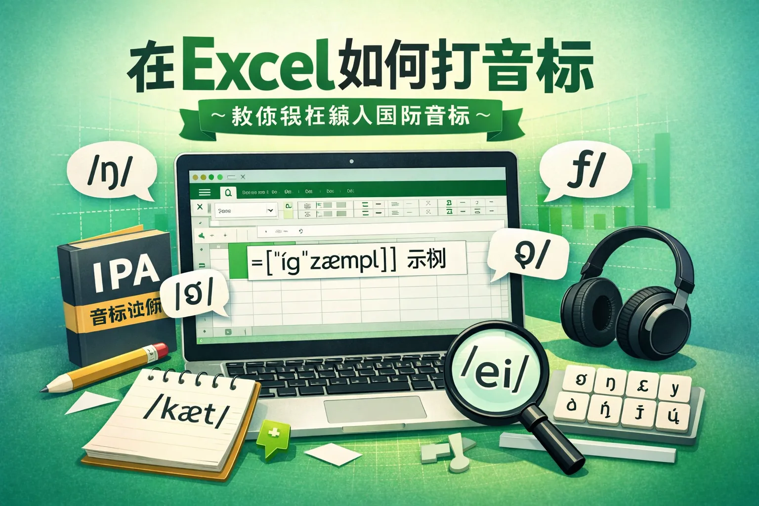 在excel如何打音标