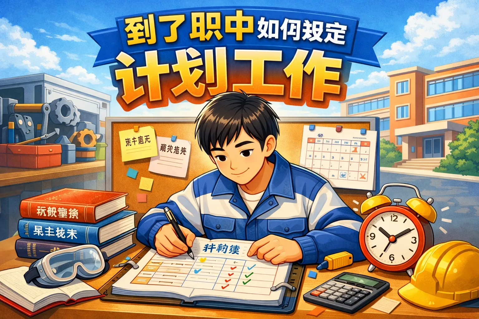 到了职中如何规定计划工作