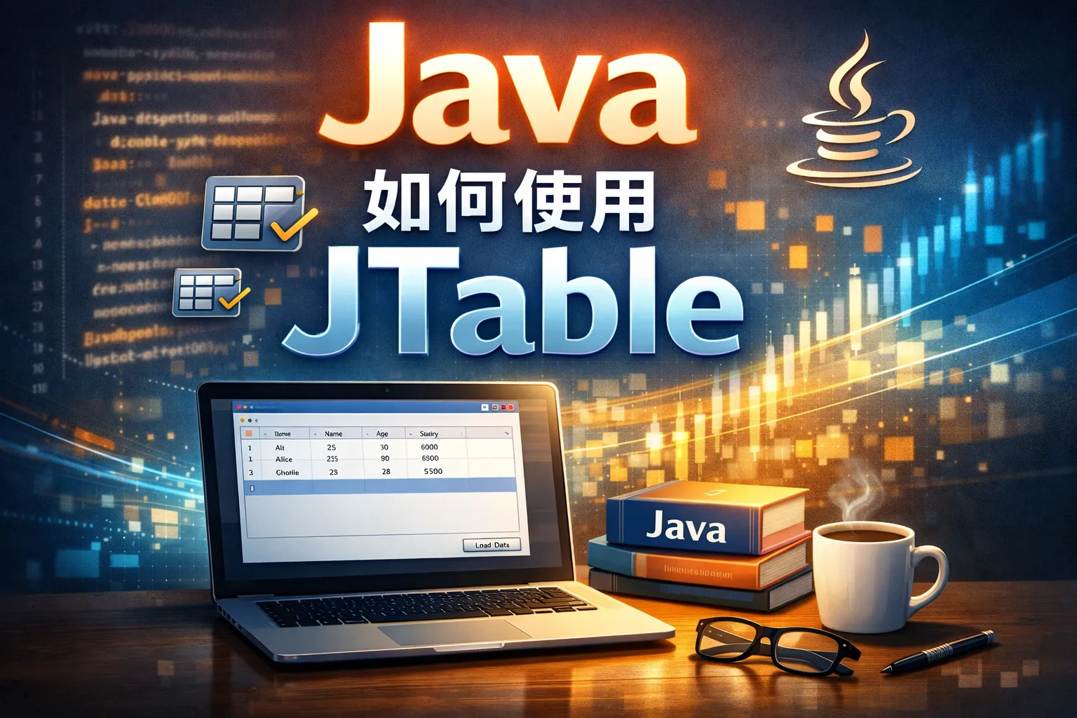 java如何使用jtable