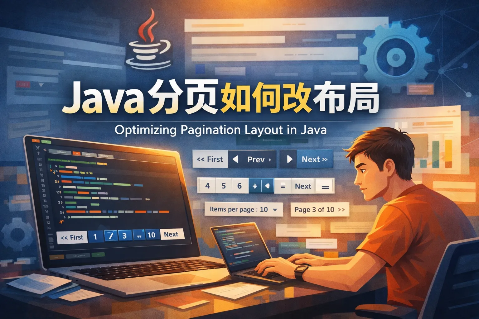 java分页如何改布局