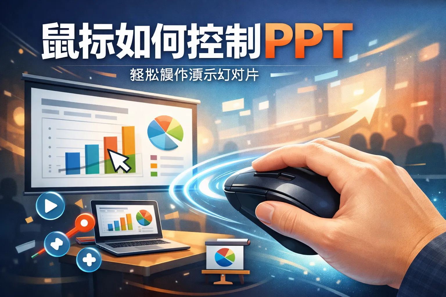 鼠标如何控制ppt