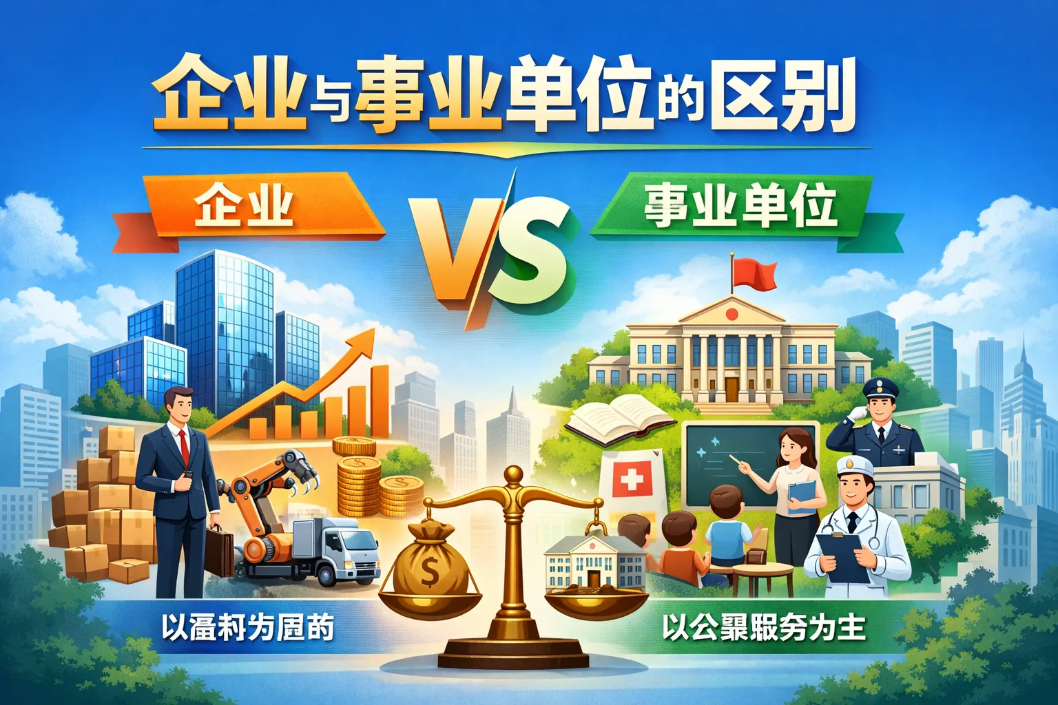 企业事业等单位区别在于