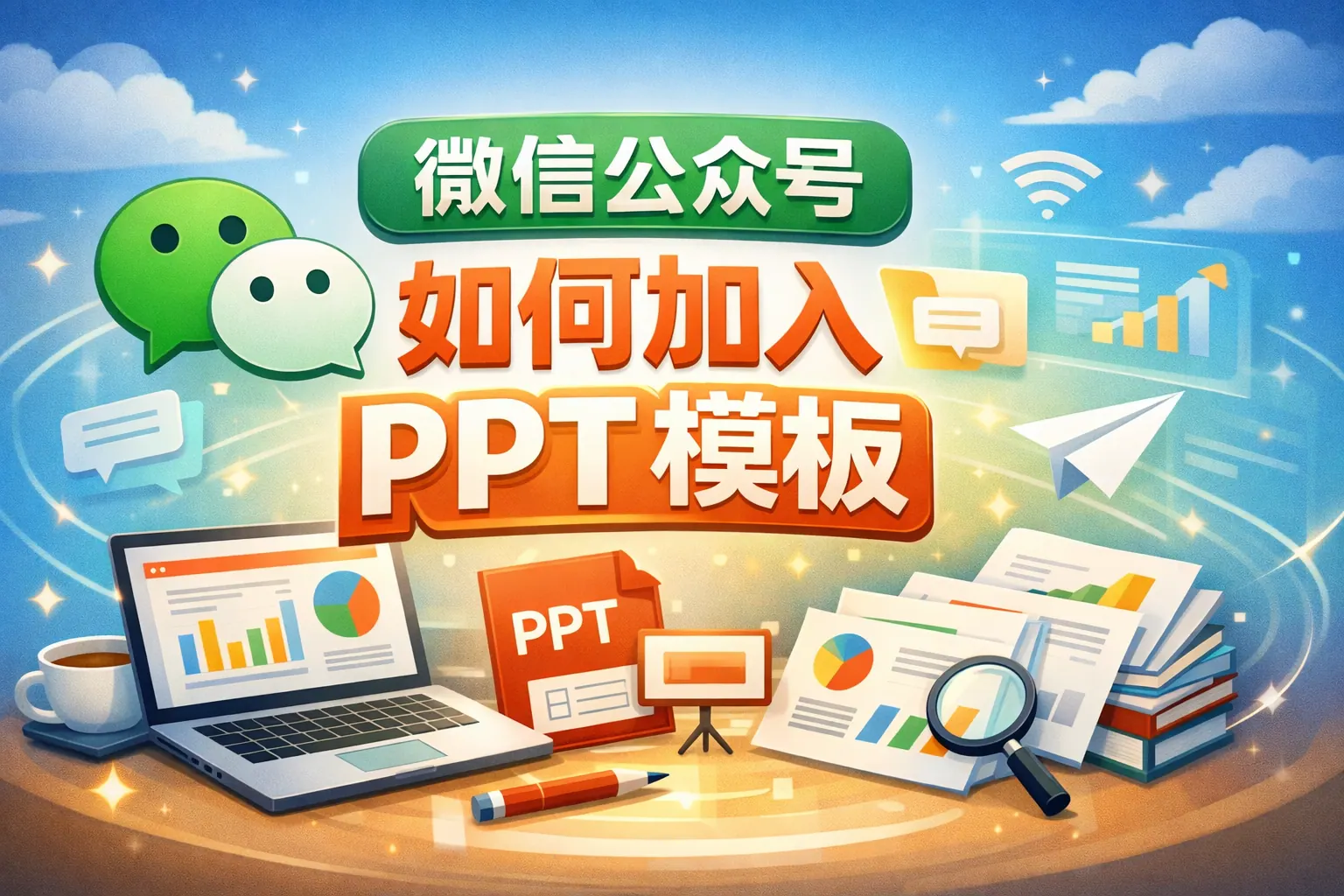 微信公众号如何加入ppt模板