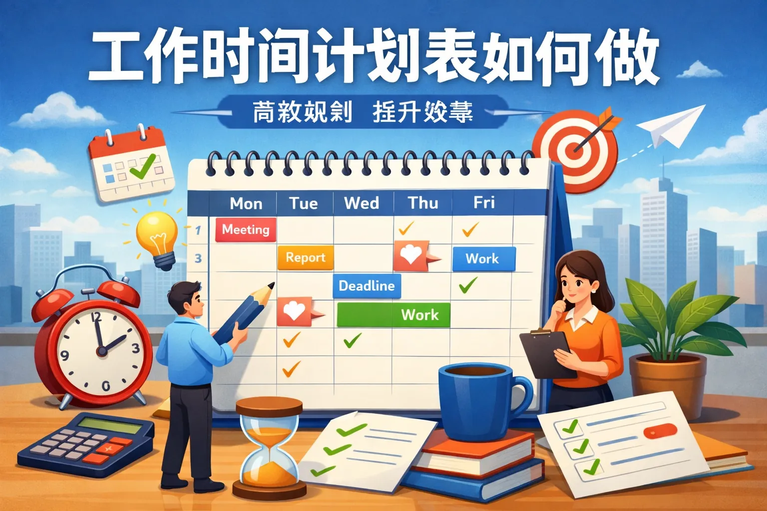 工作时间计划表如何做