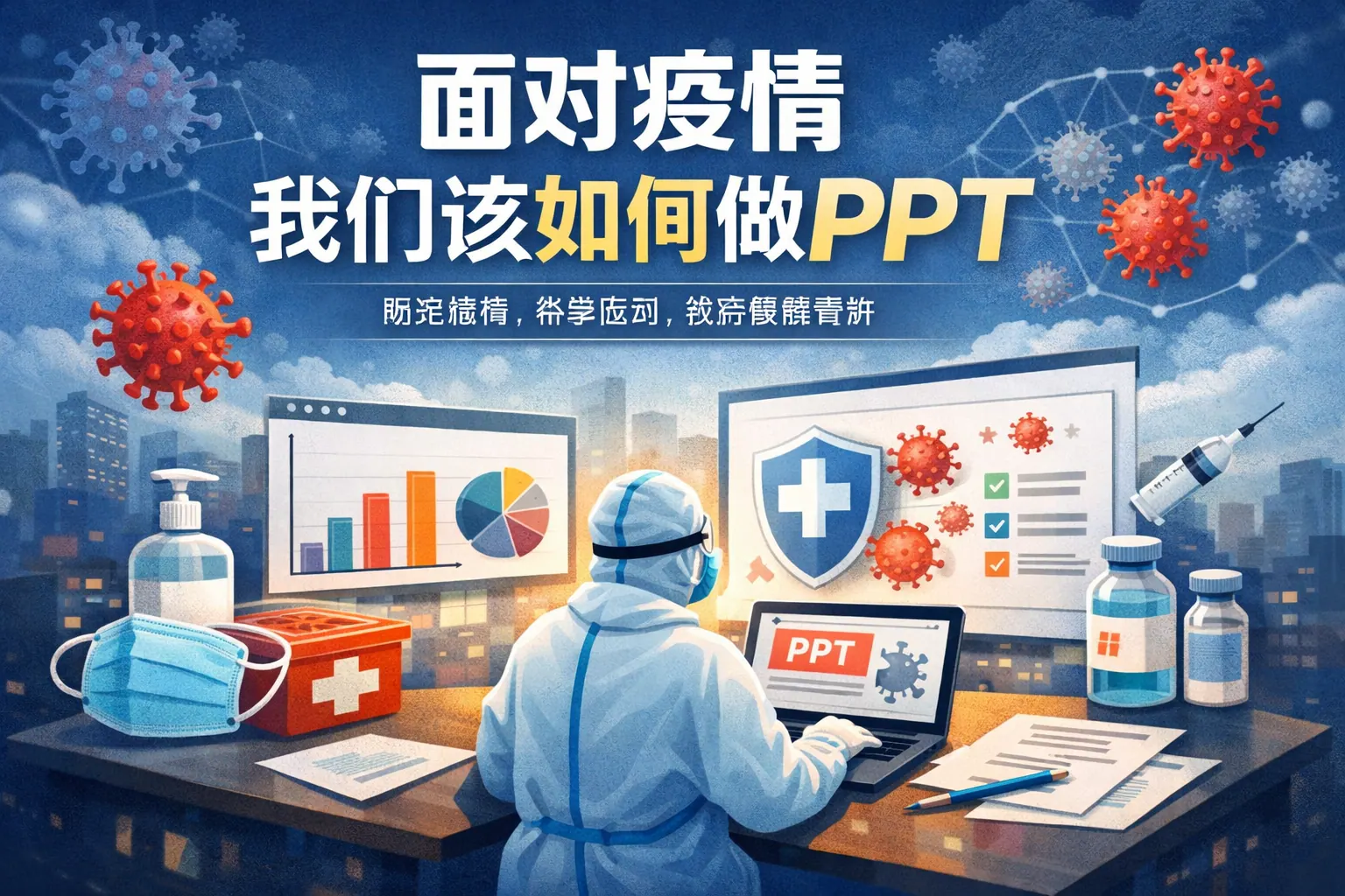 面对疫情我们该如何做ppt