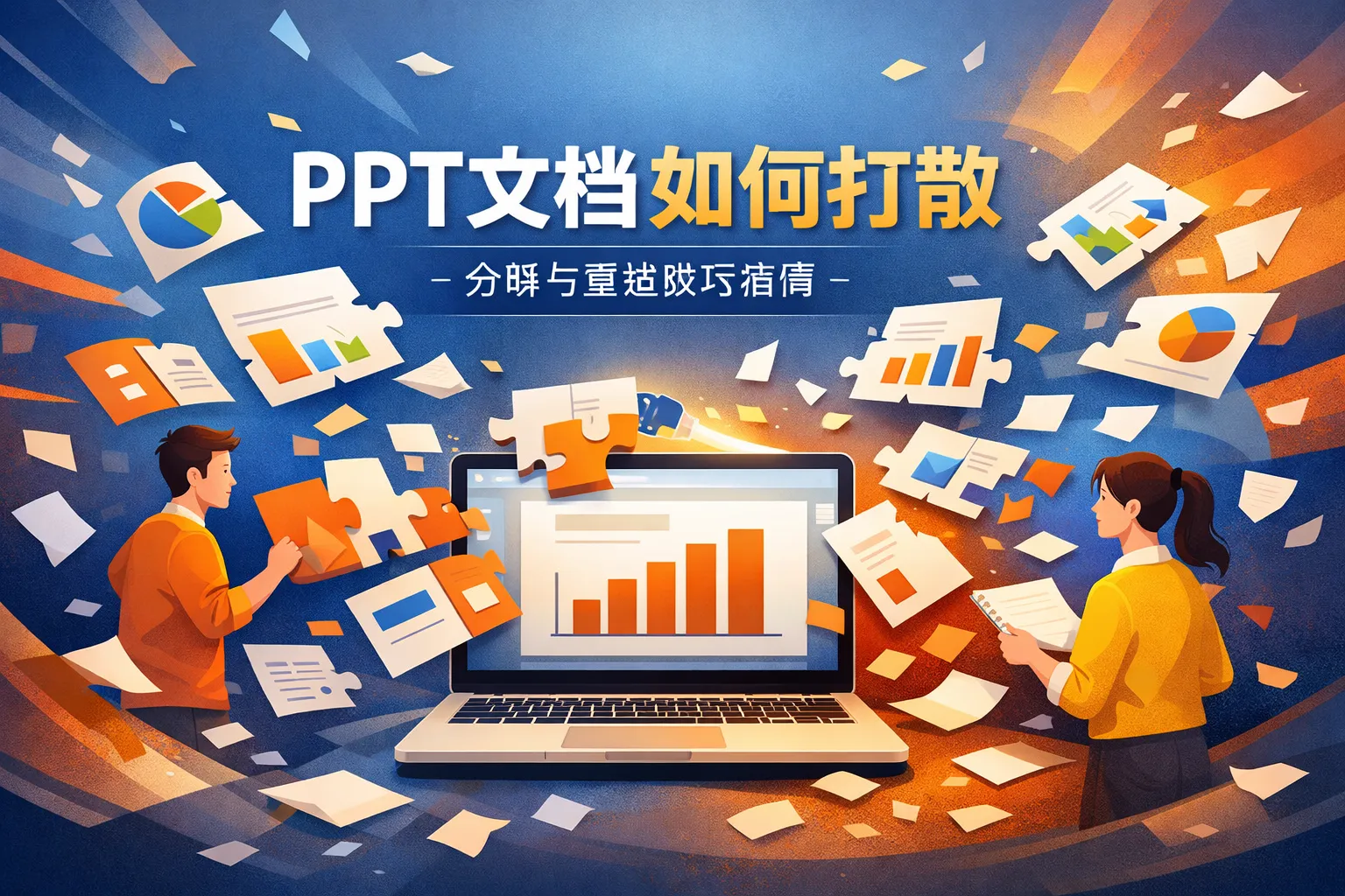 ppt文档如何打散