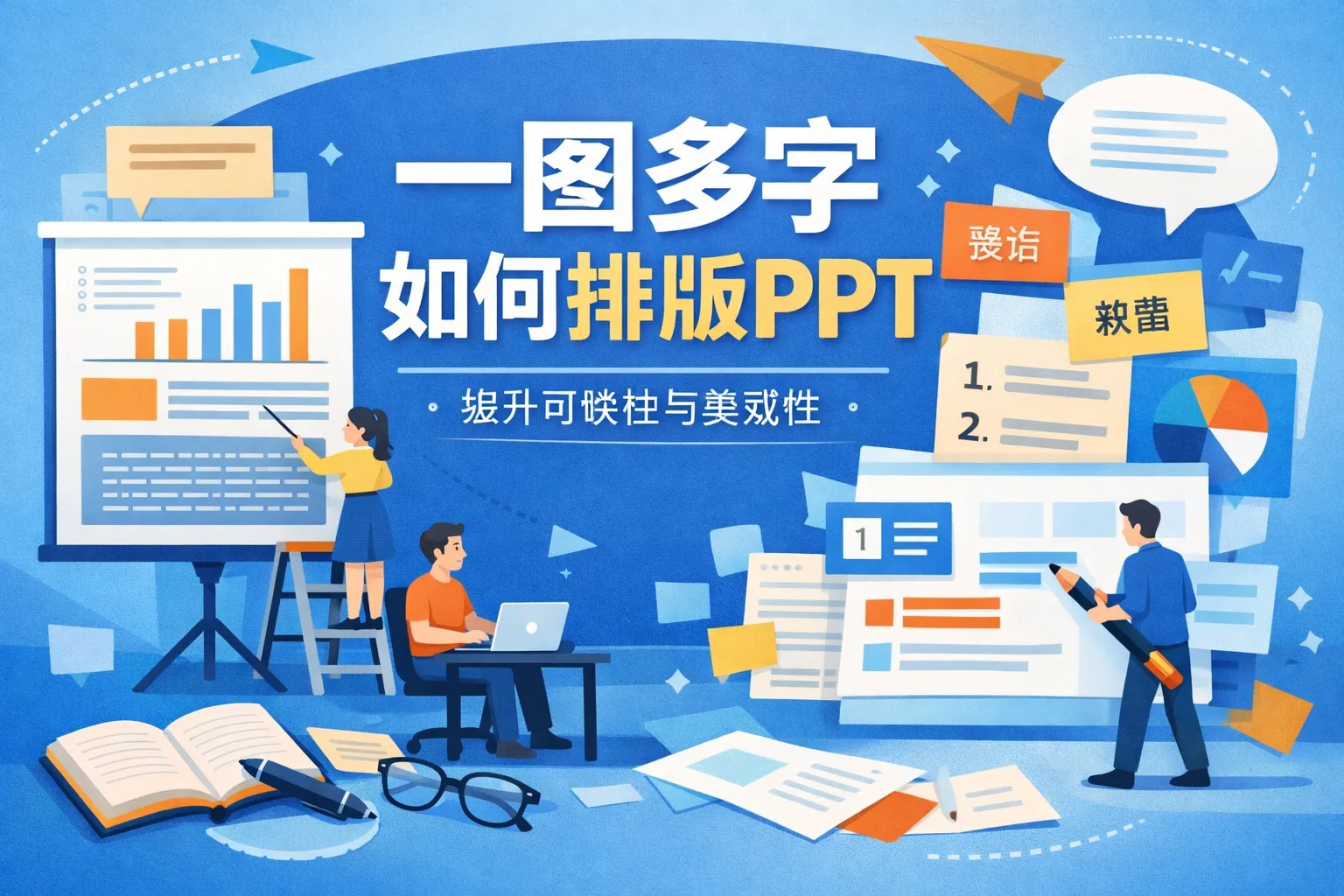 一图多字如何排版ppt
