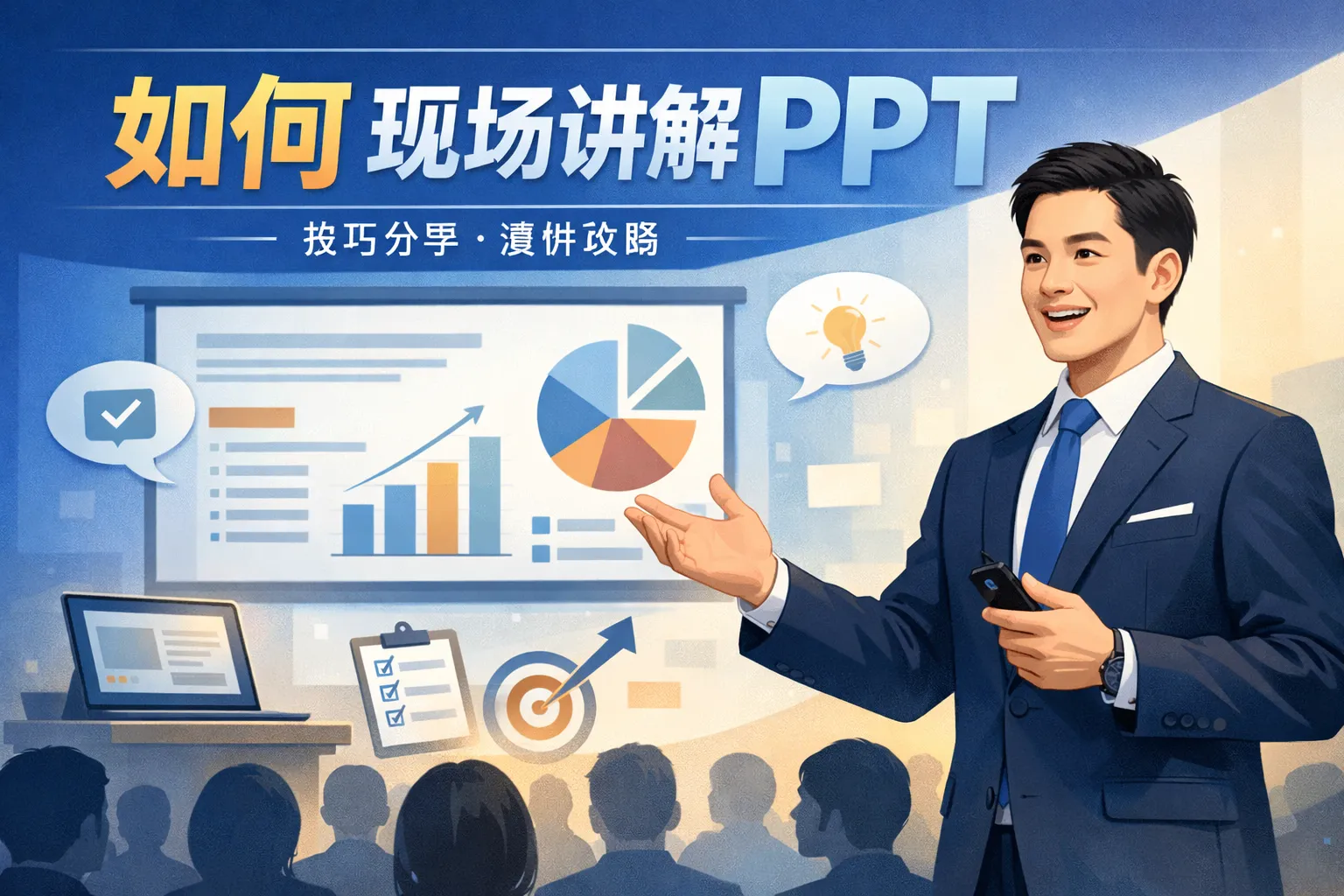 如何现场讲解ppt