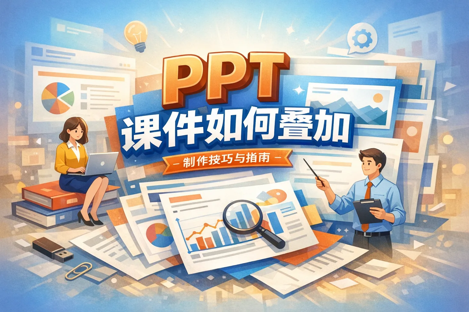 ppt课件如何叠加