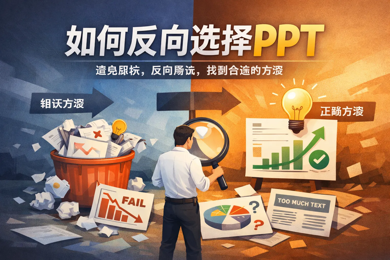 如何反向选择ppt