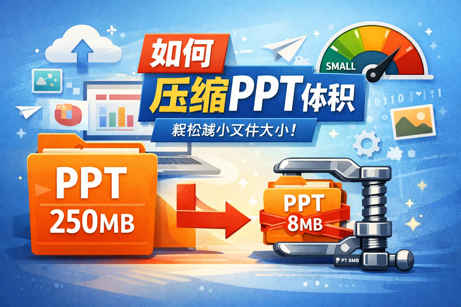 如何压缩ppt 体积