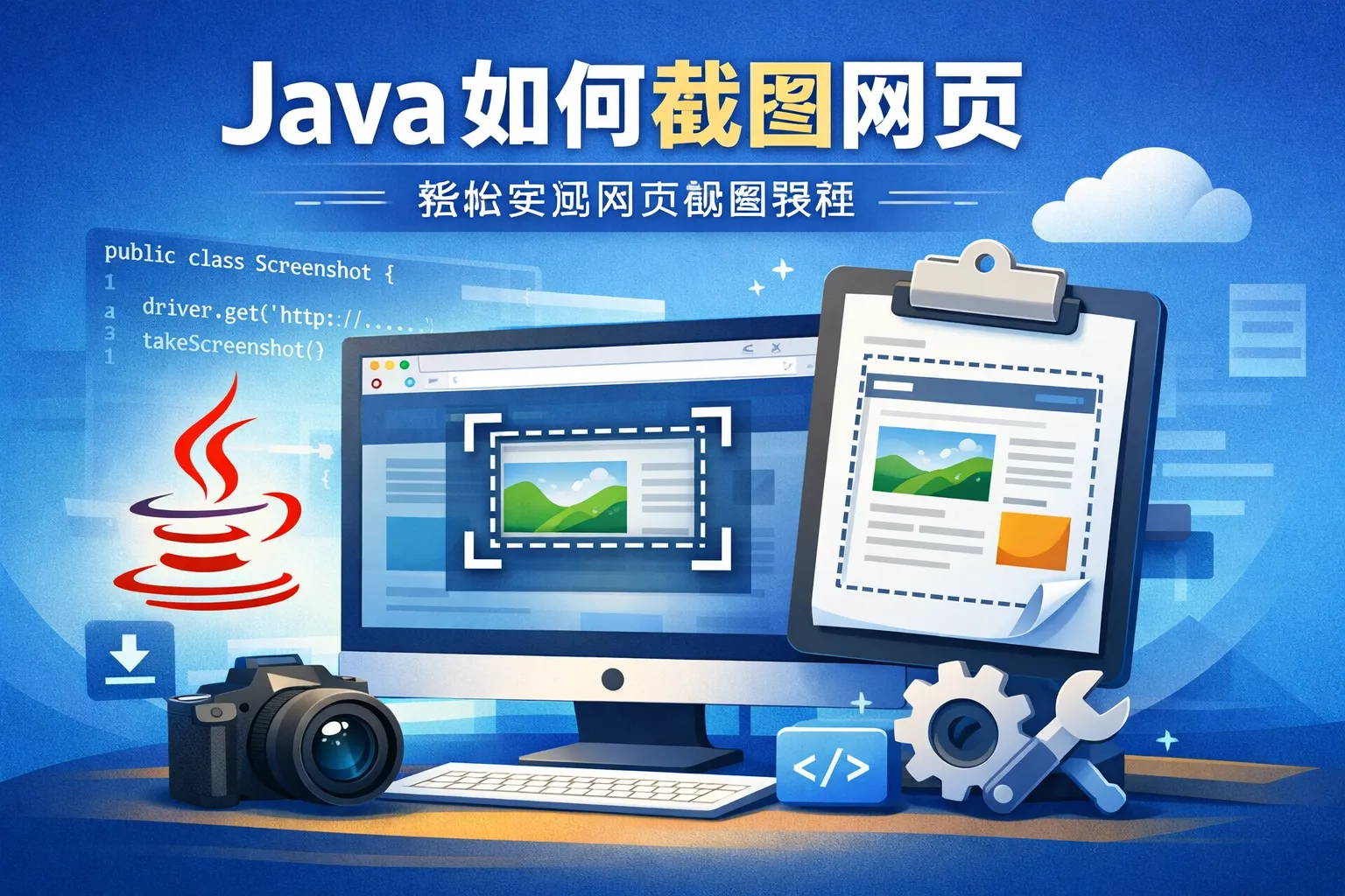 java如何截图网页