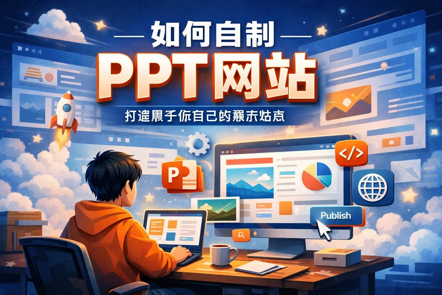 如何自制ppt网站