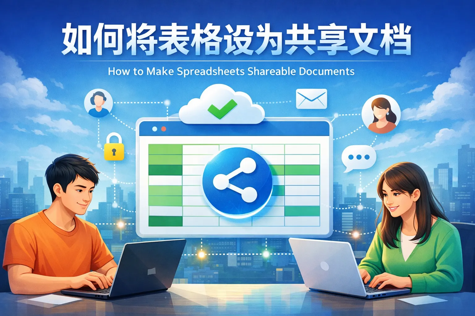 如何将表格设为共享文档