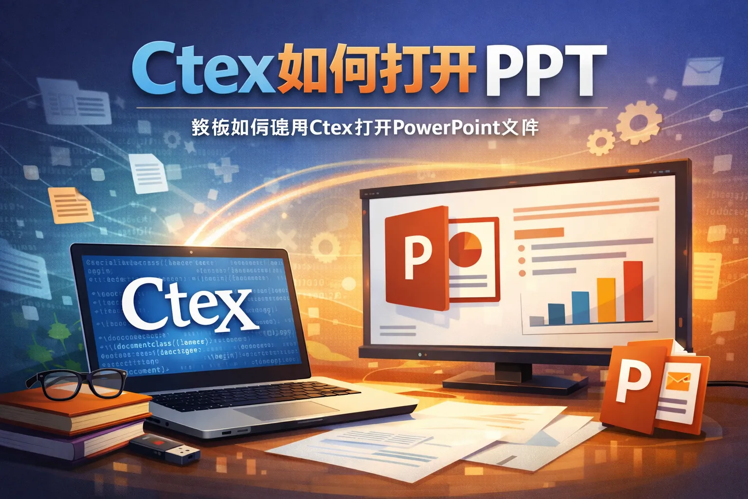 Ctex如何打开ppt